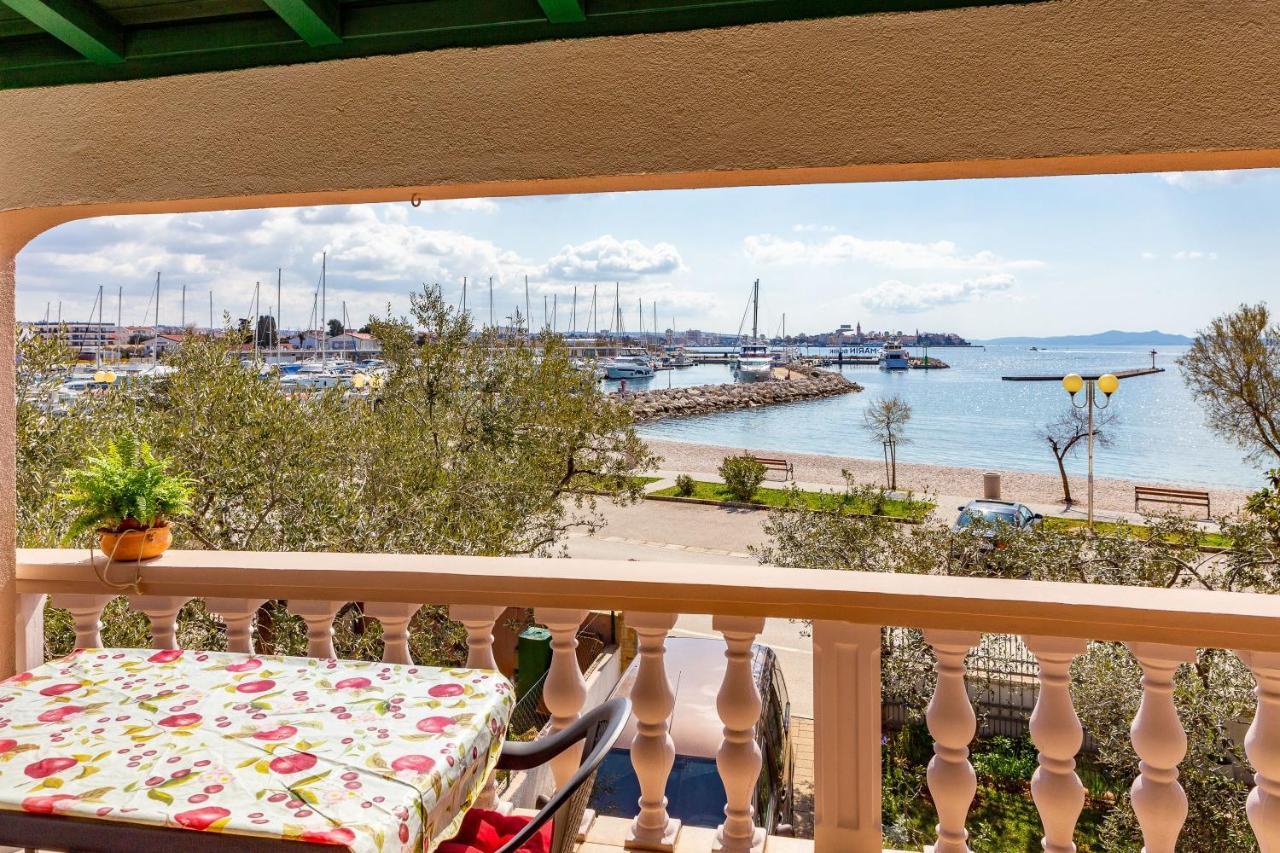 Mare-More Studio W Balcony And Beach Front And View 자다르 외부 사진
